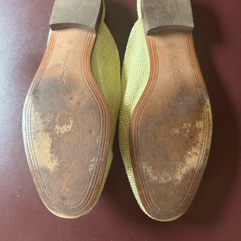👠 Sam Edelman Mules Rafta 8.5/39 Chartreuse - Picture 4 of 6